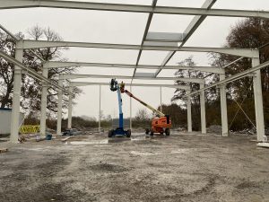 Errichtung einer Lagerhalle