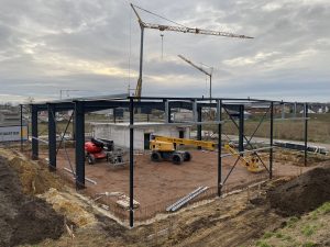 Neubau einer Montagehalle mit Büroräumen