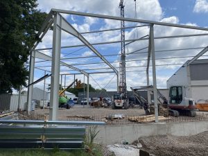 Neubau einer Lagerhalle