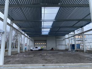 Errichtung einer Lagerhalle