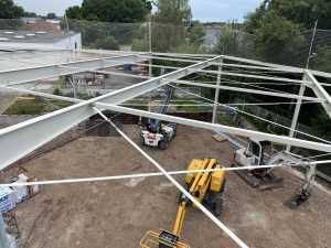 Neubau einer Lagerhalle