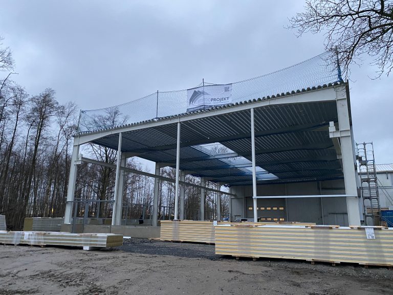 Errichtung einer Lagerhalle